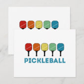 Funny Pickleball Retro  Feestdagenkaart (Voorkant / Achterkant)