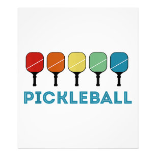 Funny Pickleball Retro Foto Afdruk