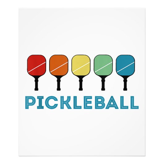 Funny Pickleball Retro Foto Afdruk (Voorkant)