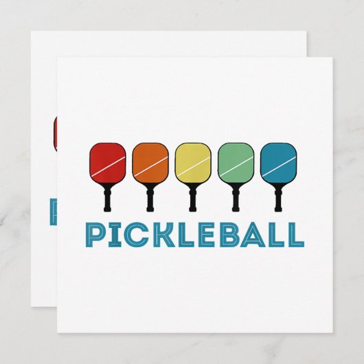 Funny Pickleball Retro  Kaart (Voorkant / Achterkant)