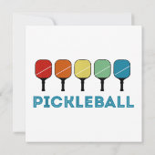 Funny Pickleball Retro  Kaart (Achterkant)