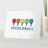 Funny Pickleball Retro Kaart (Achterkant)