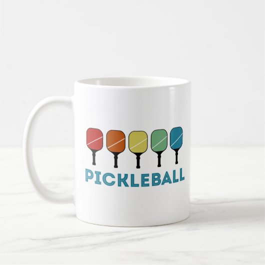 Funny Pickleball Retro  Koffiemok (Links)