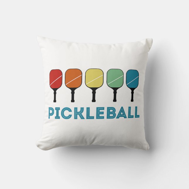 Funny Pickleball Retro  Kussen (Voorkant)