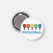 Funny Pickleball Retro  Magneet (Voorkant / Achterkant)