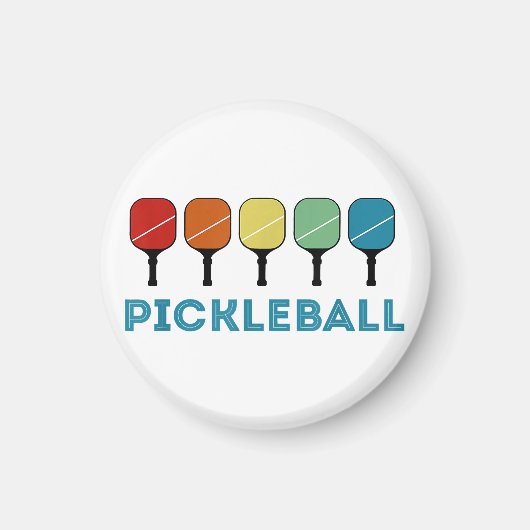 Funny Pickleball Retro  Magneet (Voorkant)
