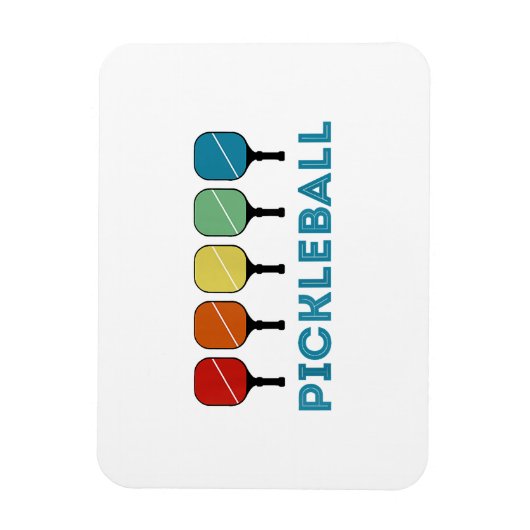 Funny Pickleball Retro Magneet (Verticaal)