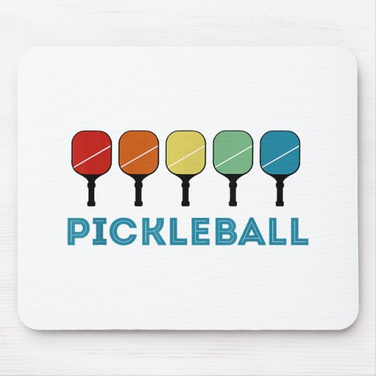 Funny Pickleball Retro  Muismat (Voorkant)