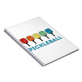 Funny Pickleball Retro  Notitieboek (Rechterzijde)
