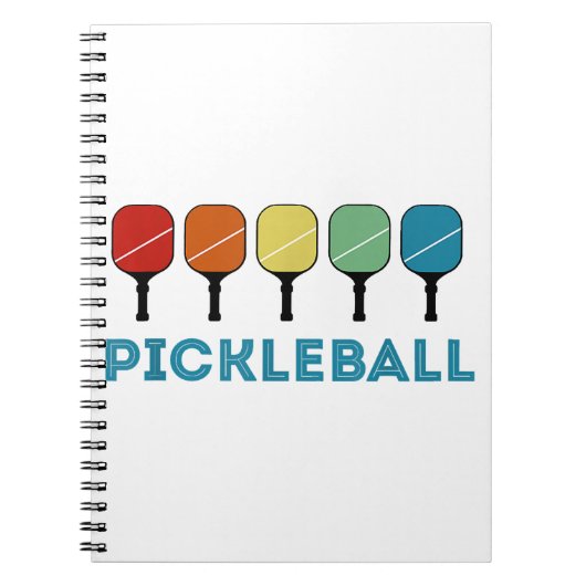 Funny Pickleball Retro  Notitieboek (Voorkant)