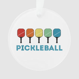 Funny Pickleball Retro Ornament