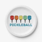 Funny Pickleball Retro  Papieren Bordje (Voorkant)