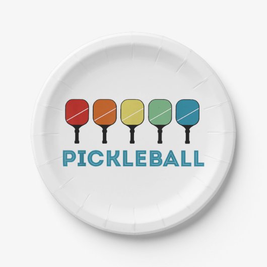 Funny Pickleball Retro  Papieren Bordje (Voorkant)