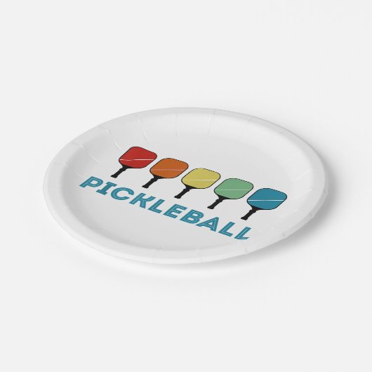 Funny Pickleball Retro  Papieren Bordje (Gekanteld)
