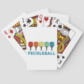 Funny Pickleball Retro  Pokerkaarten (Achterkant)