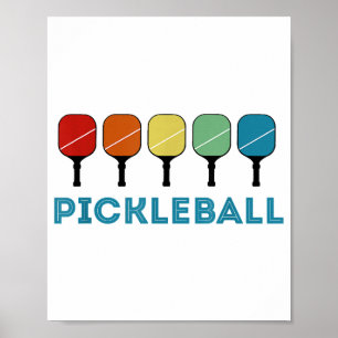 Funny Pickleball Retro Poster