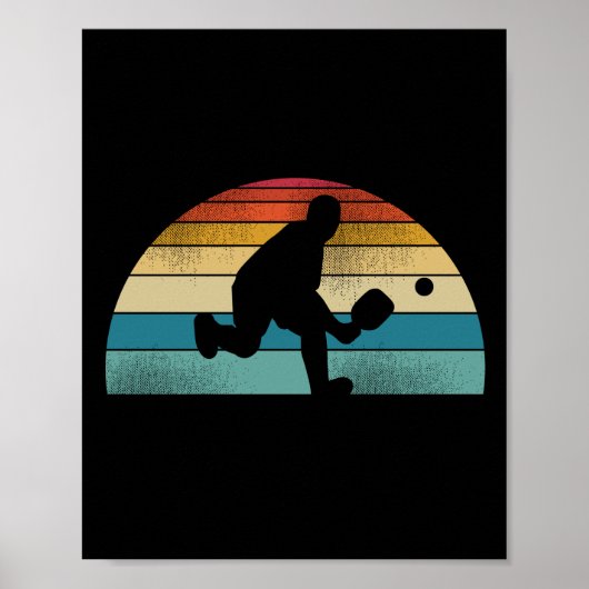 Funny Pickleball Retro Poster (Voorkant)