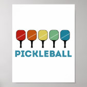 Funny Pickleball Retro  Poster (Voorkant)