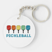 Funny Pickleball Retro  Sleutelhanger (Achterkant)