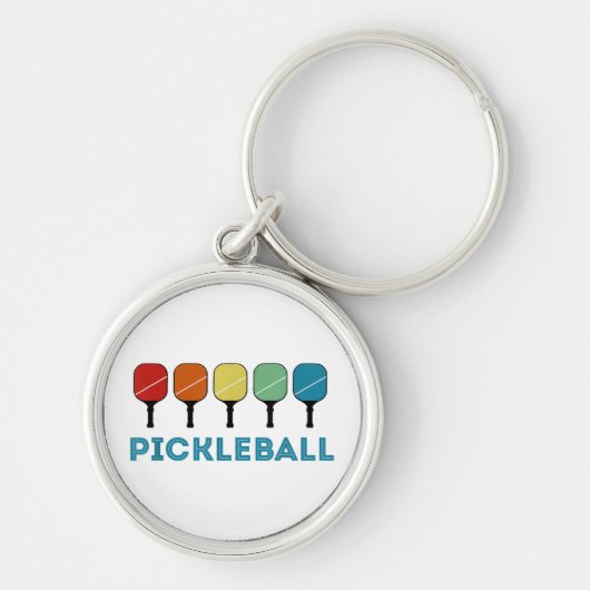 Funny Pickleball Retro  Sleutelhanger (Voorkant)