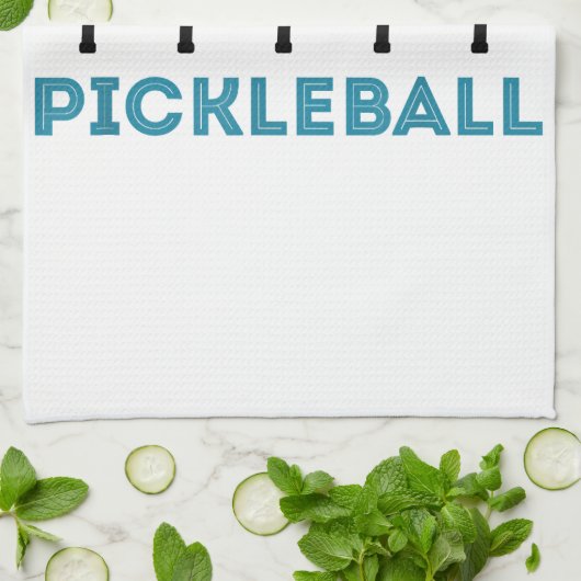 Funny Pickleball Retro  Theedoek (Gevouwen)