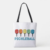 Funny Pickleball Retro  Tote Bag (Achterkant)