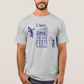 Funny Pickleball-Shirt: "Opkomen voor je voeten" T-shirt (Voorkant)