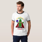 Funny Pickleball Super Hero Pickle T-shirt (Voorkant volledig)