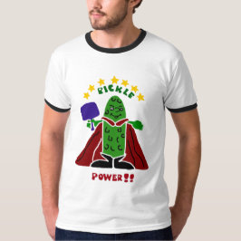 Funny Pickleball Super Hero Pickle T-shirt