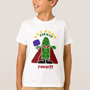 Funny Pickleball Super Hero Pickle T-shirt