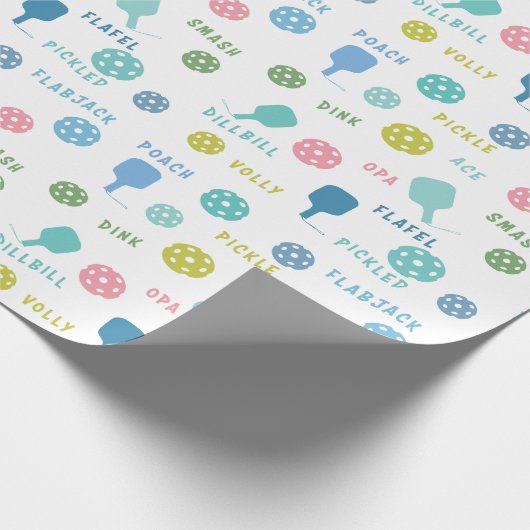 Funny Pickleball Talk Cadeaupapier (Hoek)