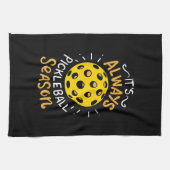 Funny Pickleball Theedoek (Horizontaal)