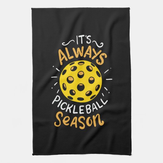 Funny Pickleball Theedoek (Verticaal)