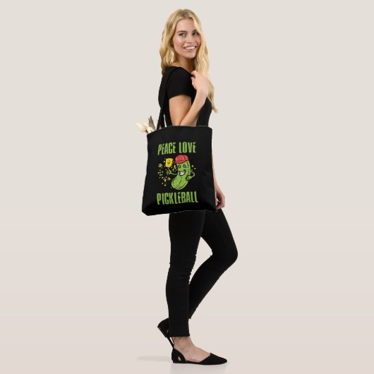 Funny Pickleball Tote Bag (Op model)