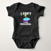 Funny Pickleball Training Joke Pickleball Player Romper (Voorkant)