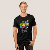 funny pickleball Tri-Blend shirt (Voorkant volledig)