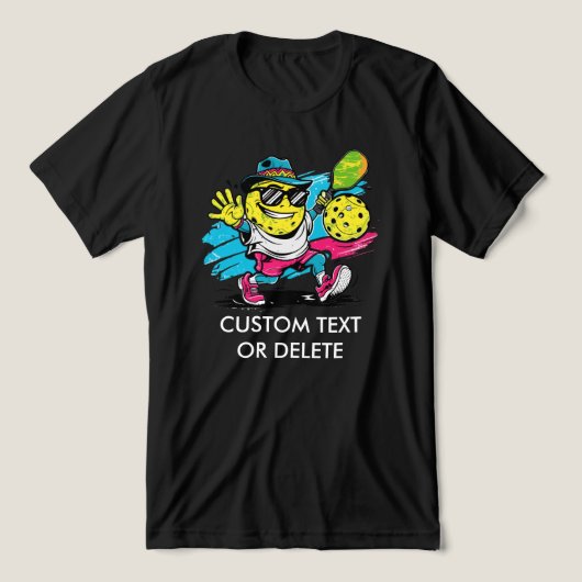 funny pickleball Tri-Blend shirt (Design voorkant)