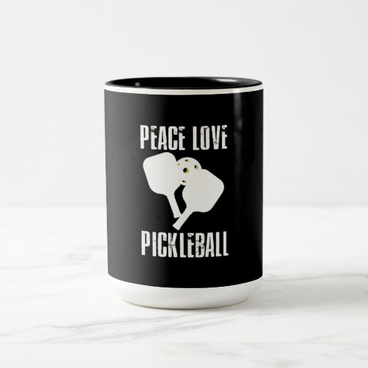 Funny Pickleball Tweekleurige Koffiemok (Center)