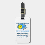 Funny Pickleball verbetert het Label Memory Sports Bagagelabel (Voorkant verticaal)