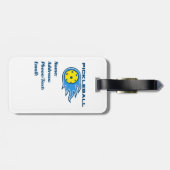 Funny Pickleball verbetert het Label Memory Sports Bagagelabel (Achterkant horizontaal)