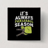 Funny Pickleball Vierkante Button 5,1 Cm (Voorkant)
