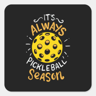 Funny Pickleball Vierkante Sticker