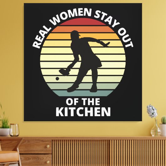  Funny Pickleball Vrouwen Canvas Afdruk (Insitu (Woonkamer))