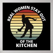  Funny Pickleball Vrouwen Poster (Voorkant)