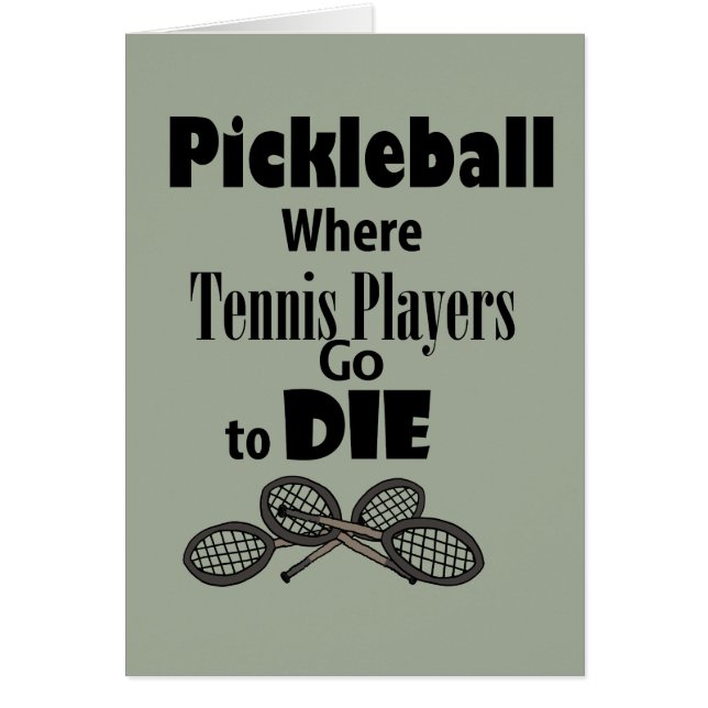 Funny Pickleball, waar Tennis-spelers sterven (Voorkant)