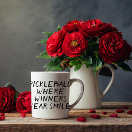 Funny Pickleball Waar Winners Draag Glimlacht zwar Koffiemok