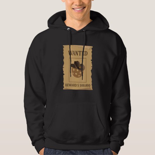 Funny Pickleball Wanted Poster Pickleball Lover Pl Hoodie (Voorkant)