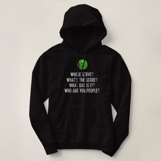 Funny Pickleball wiens Serve League Pickleball Tea Hoodie (Design voorkant)