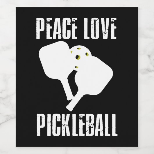 Funny Pickleball Wijn Etiket (Enkel label)
