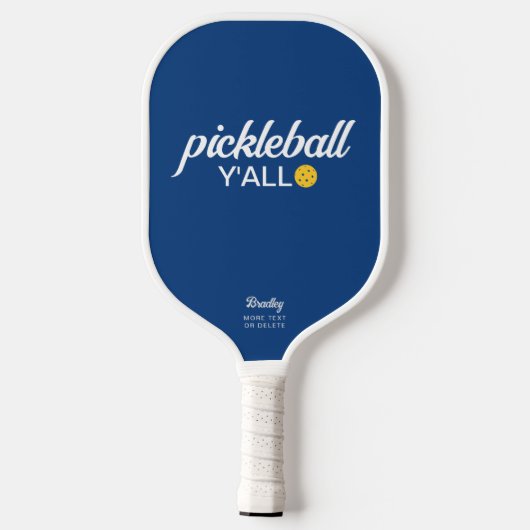 Funny Pickleball Y'all Custom Text Name Paddle (Achterkant)